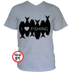 horgász póló i love fishing