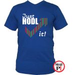 just hodl it kripto póló kék