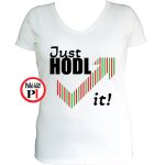 just hodl it kripto póló női fehér