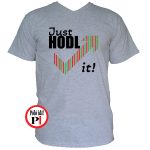 just hodl it kripto póló szürke