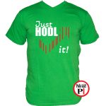 just hodl it kripto póló zöld