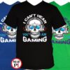 koponyás gamer póló