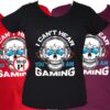 koponyás gamer póló női