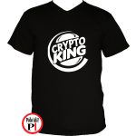 kripto king póló fekete