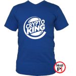 kripto king póló kék