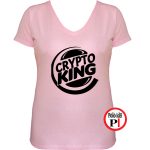 kripto king póló női pink