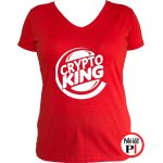 kripto king póló női piros
