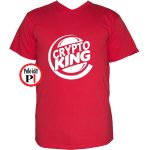 kripto king póló piros