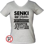 kriptós póló tökéletes női szürke