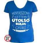 lánybúcsú póló gyűrű kék