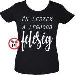 lánybúcsú póló legjobb feleség fekete