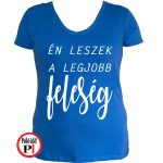 lánybúcsú póló legjobb feleség kék