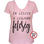lánybúcsú póló legjobb feleség pink