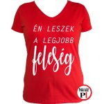 lánybúcsú póló legjobb feleség piros