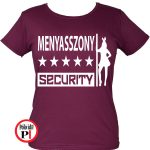 lánybúcsú póló security burgundi