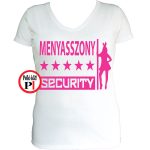 lánybúcsú póló security fehér