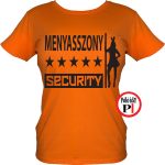 lánybúcsú póló security narancs