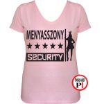 lánybúcsú póló security pink