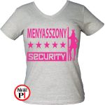 lánybúcsú póló security szürke