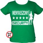 lánybúcsú póló security zöld