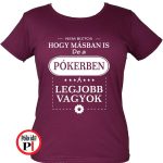 mások között pókeres női póló burgundi