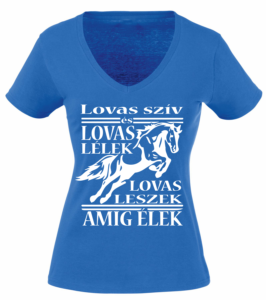 lovas póló kék