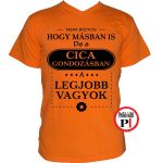 mások közt cicás póló narancs
