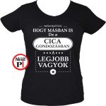 mások között cicás női póló fekete