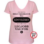 másban is könyvelő póló női pink