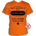 mások között lovas póló narancs