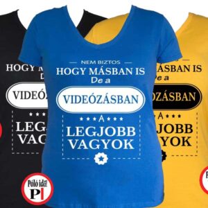 másban is videós póló női
