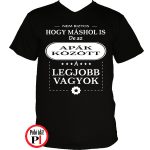 legjobb családi apa póló fekete