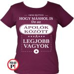 másban is ápoló póló női burgundi
