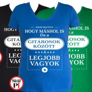 másban is gitáros póló női