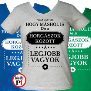 másban is horgász póló női