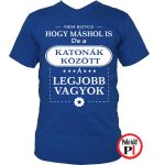 mások között katona póló kék