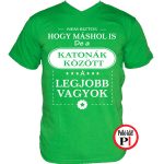 mások között katona póló zöld