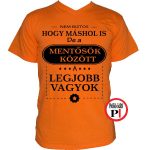 máshol is mentő póló narancs