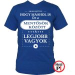 máshol is mentő póló kék