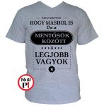 máshol is mentő póló szürke