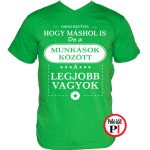mások között munkás póló zöld