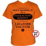 máshol is szakács póló narancs