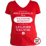 másban is taxis póló női piros