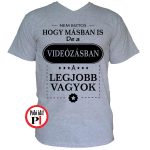 máshol is videós póló szürke