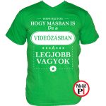 máshol is videós póló zöld