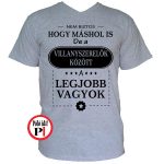 mások között villanyszerelő póló szürke