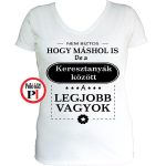 máshol is keresztanya póló fehér