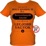 máshol is keresztanya póló narancs
