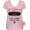 máshol is keresztanya póló pink