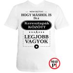 Máshol keresztapa póló fehér